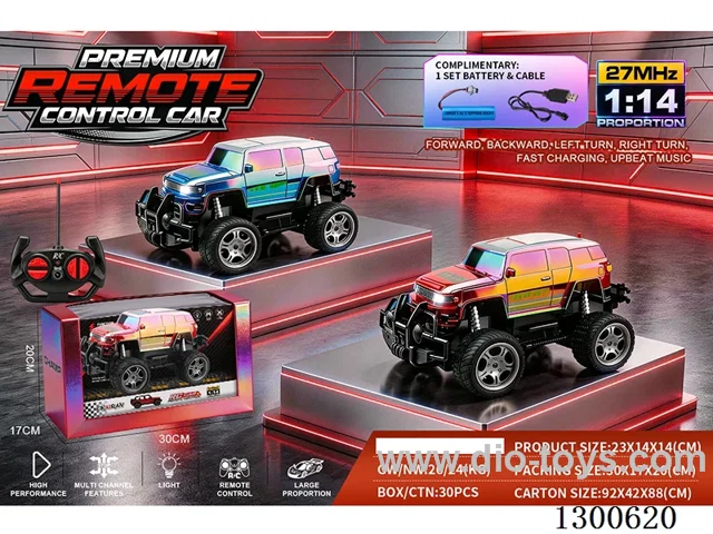 1:14 4ch Off-Road RC Car Toyota (Blue, Red; battery included)