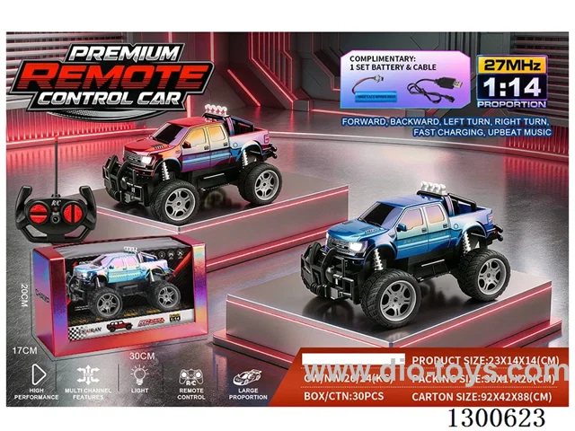 1:14 4ch Off-Road RC Car Ford, Blue, Red (battery included)