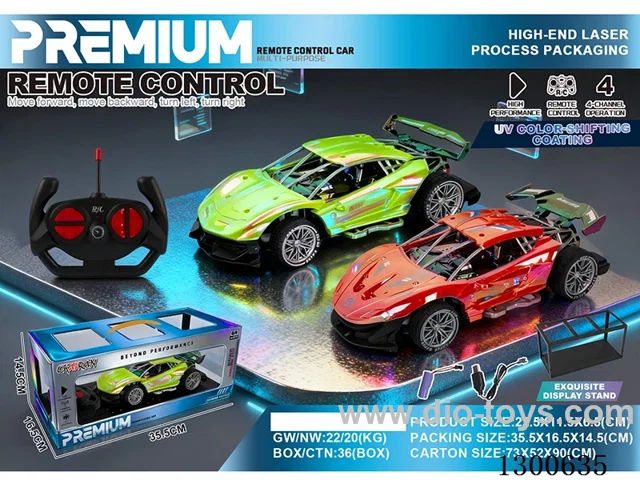1:16 Skeleton Race Car RC, battery included