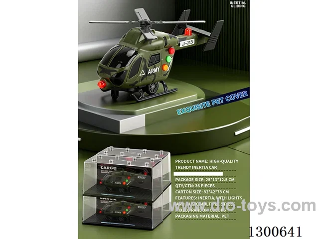 1:24 Airplane (inertia car) with lights, music, and openable doors, battery included