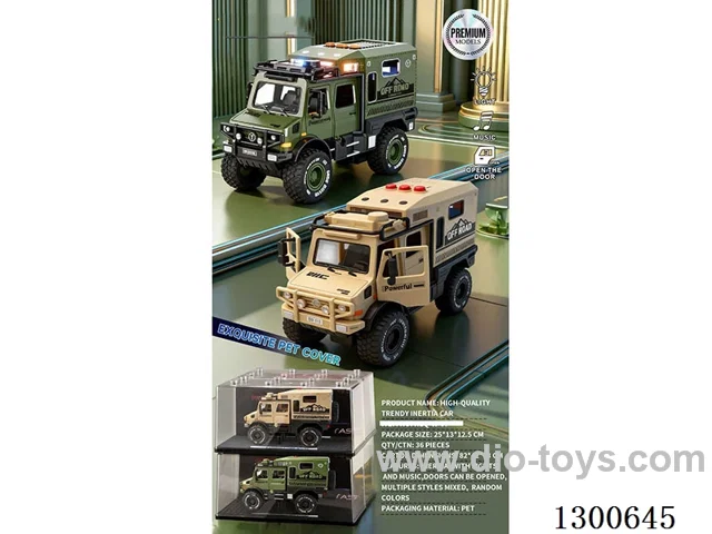 1:24 Unimog Mercedes-Benz Inertia Car W L/M/openable door included battery