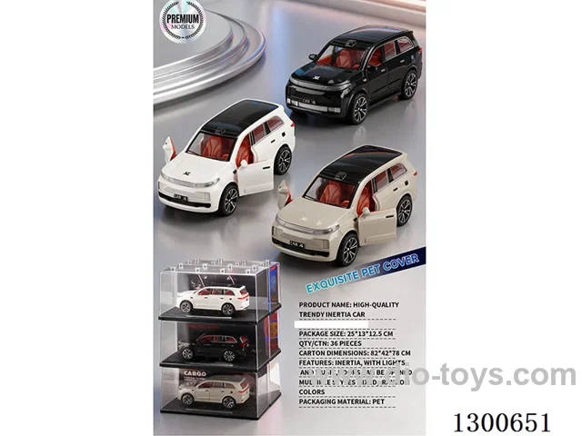 1:24 New Energy Li Auto L9 Inertia Car W L/M/openable door battery included