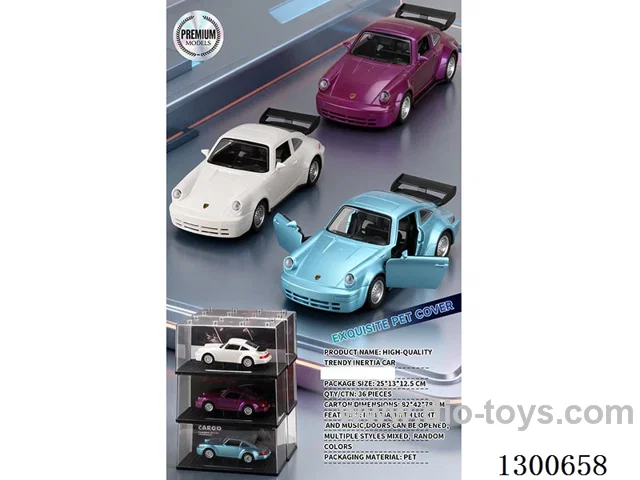 1:24 Classic Porsche 911 (inertia car) W L/M/openable door, battery included