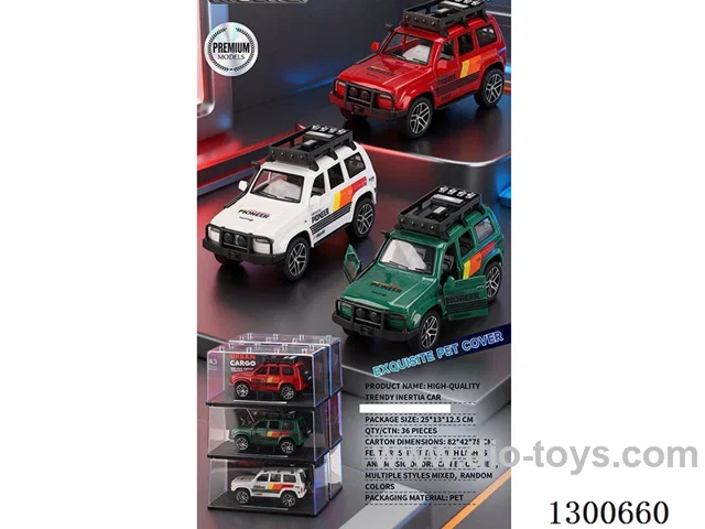 1:24 Toyota Land Cruiser inertia car with lights, sounds, and opening doors; battery included
