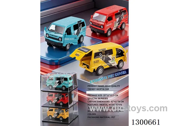 1:24 Van/Truck inertia car with lights, sounds, and opening doors; battery included