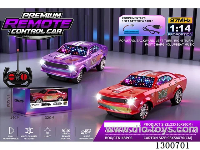 1:14 4ch RC Car Dodge Muscle Car (battery included)