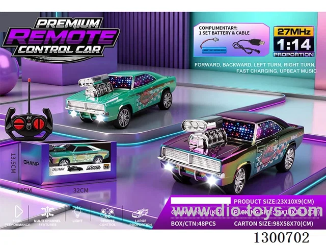 1:14 4ch RC Car Dodge Muscle Car (battery included)