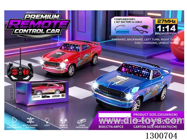 1:14 4ch RC Car Dodge Muscle Car (battery included)