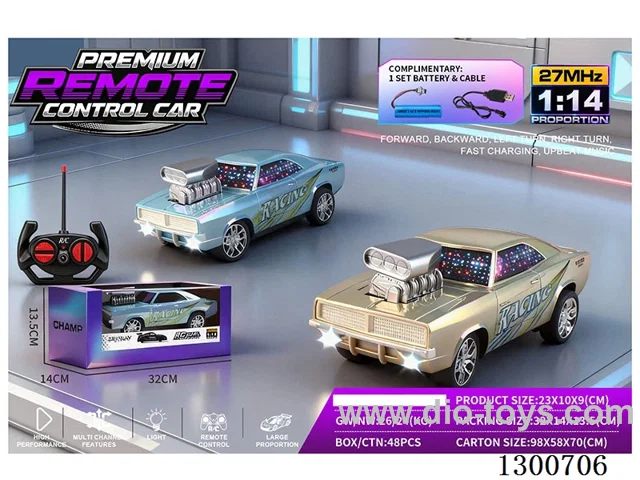 1:14 4ch RC Car Dodge Muscle Car (battery included)
