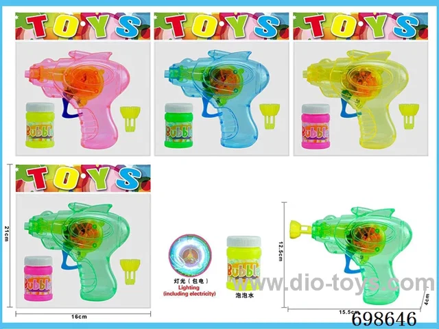Bubble Gun with light in OPP BAG