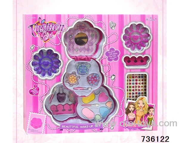 cosmetics in color box