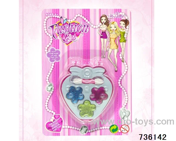 cosmetics in blister card