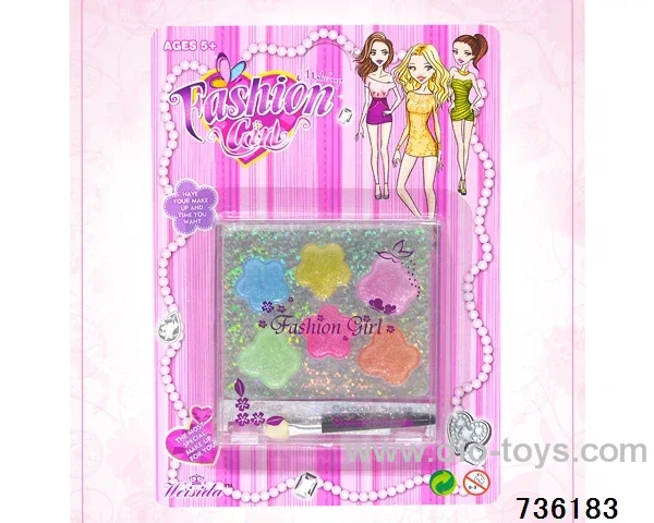 cosmetics in blister card