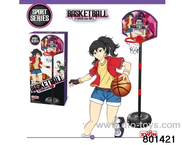 BASKETBALL SET (M)(STANDS AND BALL (DIA 12CM)).