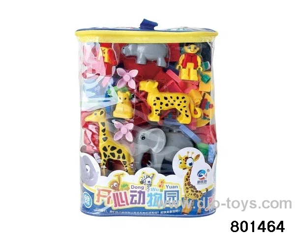 building block in PVC hang bag 69PCS