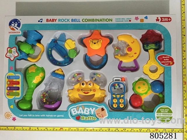 Rattles in 10pcs window box