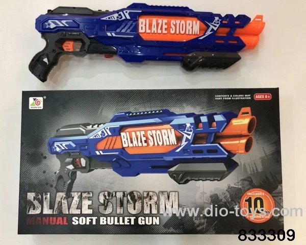 Soft bullet gun in color box