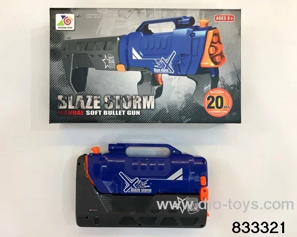 Soft bullet gun in color box
