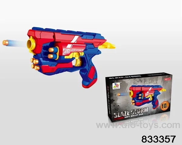 Soft bullet gun in color box