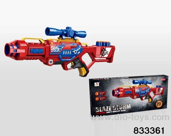 Soft bullet gun in color box
