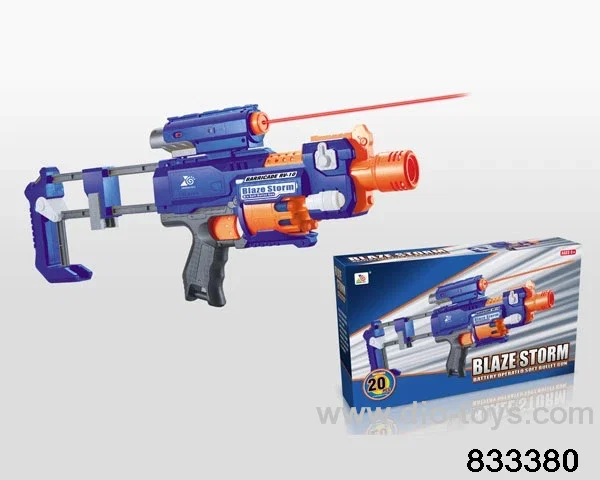 B/O soft bullet gun in color box