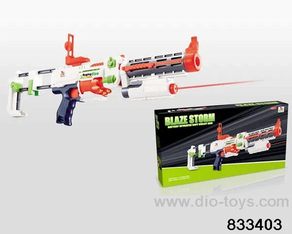 B/O soft bullet gun in color box