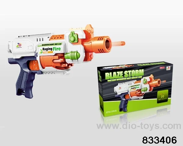 B/O soft bullet gun in color box