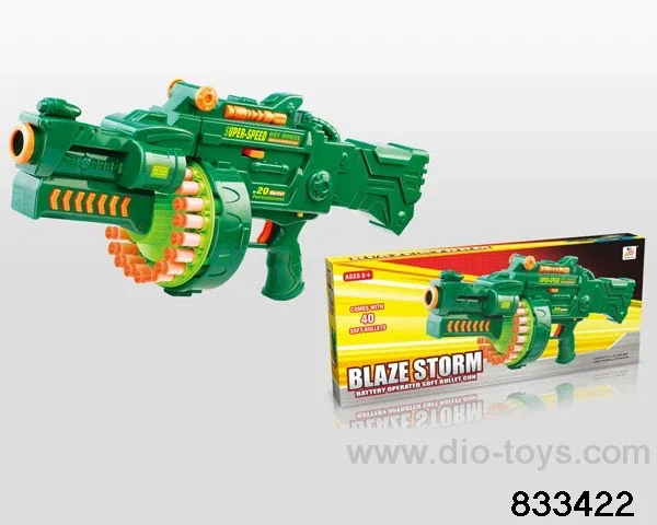 B/O soft bullet gun in color box