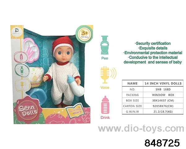 14 inch doll with ic in window box