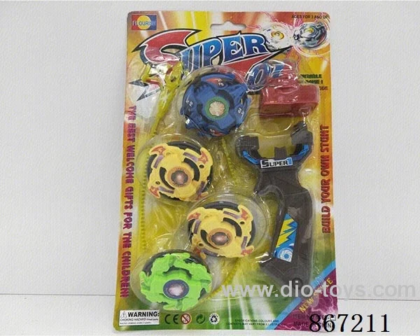 Plastic Combat Top with handle (4 PCS)