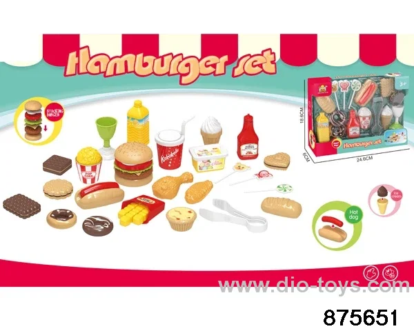fast food set in 15pcs window box