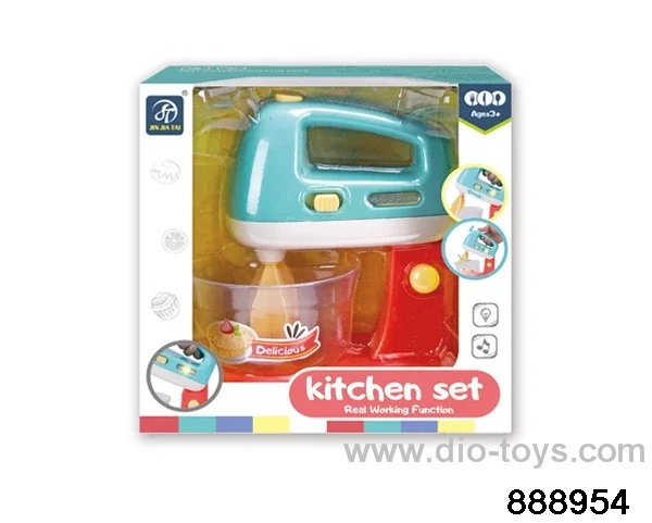 kitchen set with light in window box