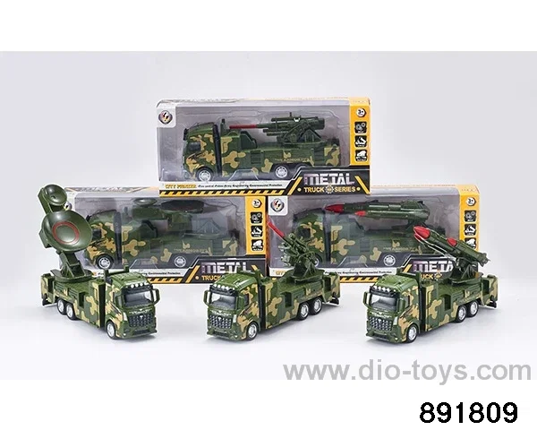 1:32 military green alloy military vehicle in window box