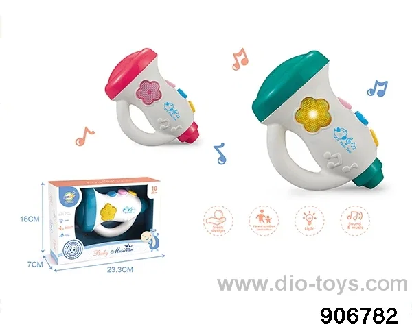 Sound and light baby horn in Display box