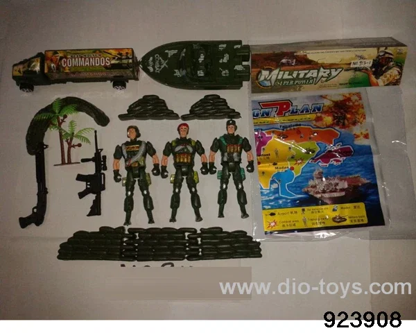 Military set in PP bag with header