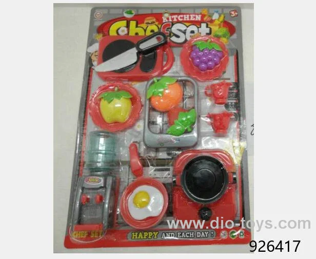 kitchen set in blister card