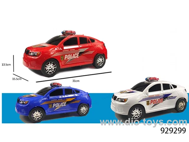 Friction police car in OPP bag