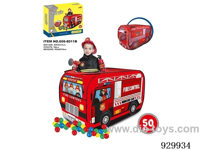 Children's tent with 50 ocean balls in color box