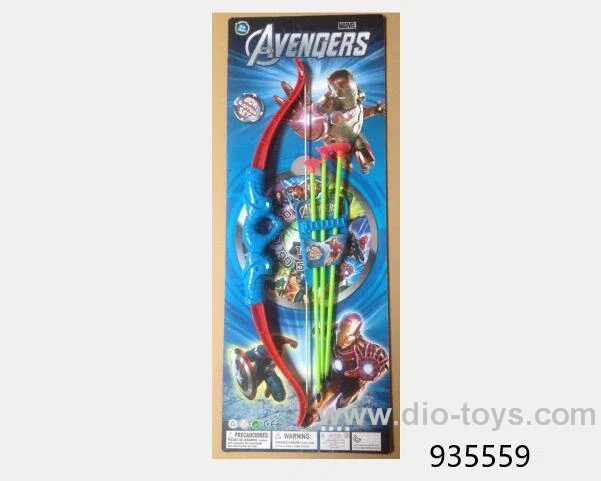 Bow and arrow in blister card