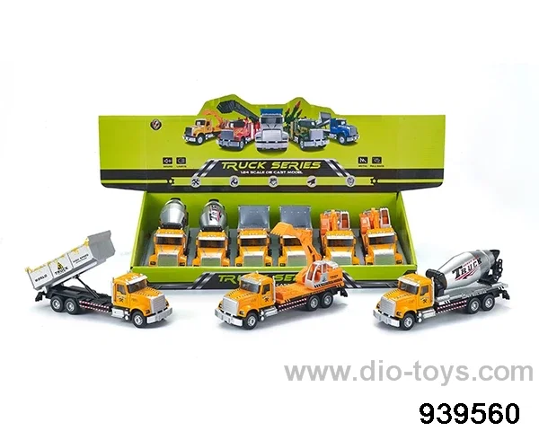 1:24 Alloy Pull Back Car in 6pcs display box
