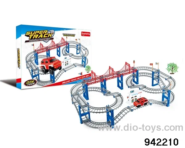 B/O track in 82PCS color box not included battery