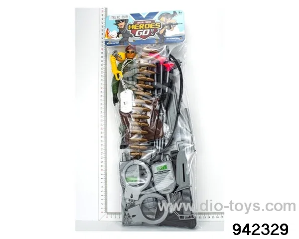 Military police suit in PVC bag