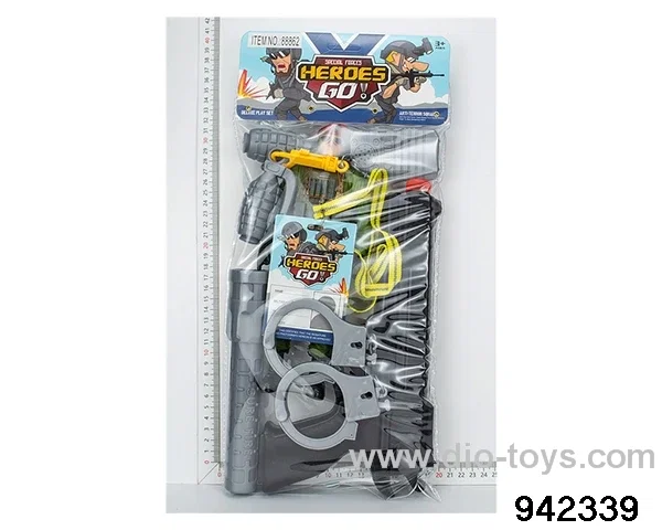 Military police suit in PVC bag