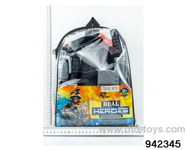 Military police suit in Packsack