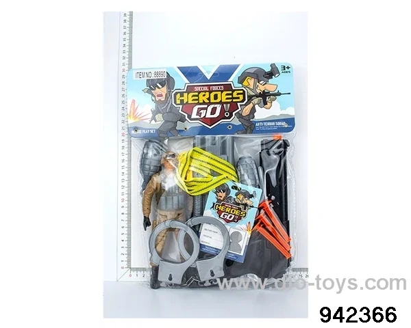 Military police suit in PVC bag