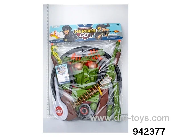 Military police suit in PVC bag