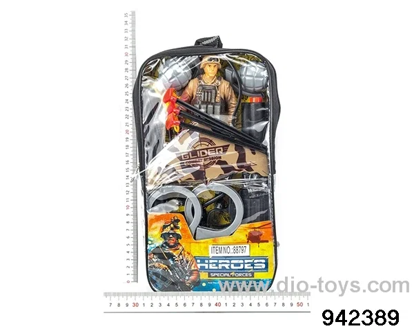 Military police suit in Packsack