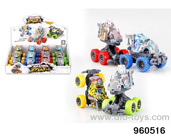 Bounce open door stunt car in 8pcs display box
