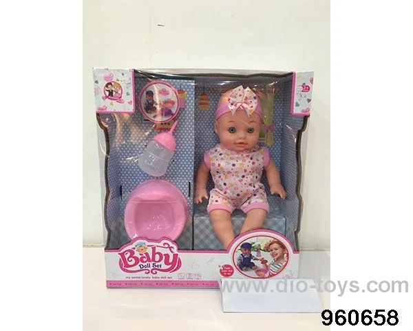 13inch Doll (will absorb water, pee with 13 sounds) in window box