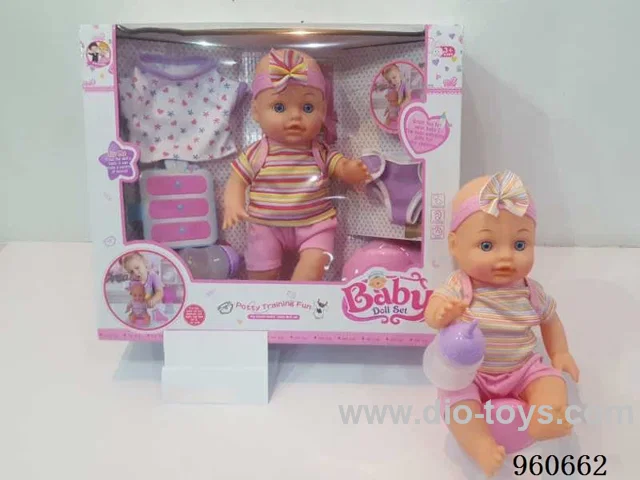13inch Doll (will absorb water, pee with 13 sounds) in window box